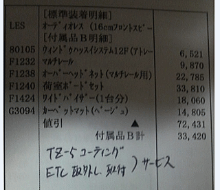アトレーワゴンオプション値引き額